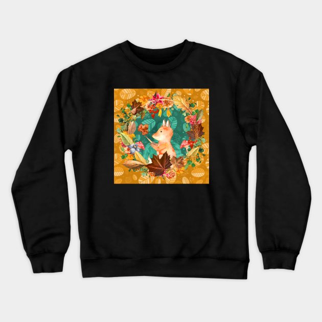 The Painter Crewneck Sweatshirt by Phatpuppy Art